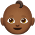 👶🏾 baby: medium-dark skin tone display on Apple